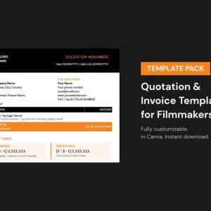 Film Production Quotation & Invoice Template Pack